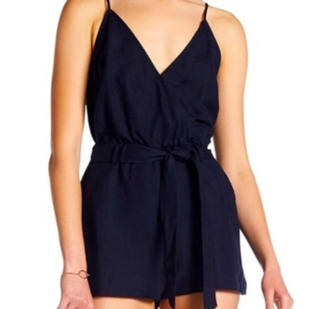Dolce Vita Navy Blue linen romper S